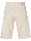 Fay Stretch-cotton Bermuda Shorts In Beige
