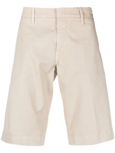 Fay Stretch-cotton Bermuda Shorts In Beige