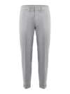 Fay Gabardine Trousers In Grey
