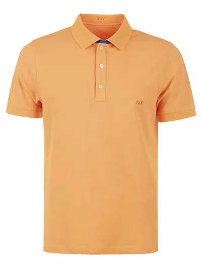 FAY STRETCH COTTON POLO SHIRT