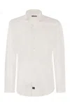 Fay Men Stretch French Collar Shirt