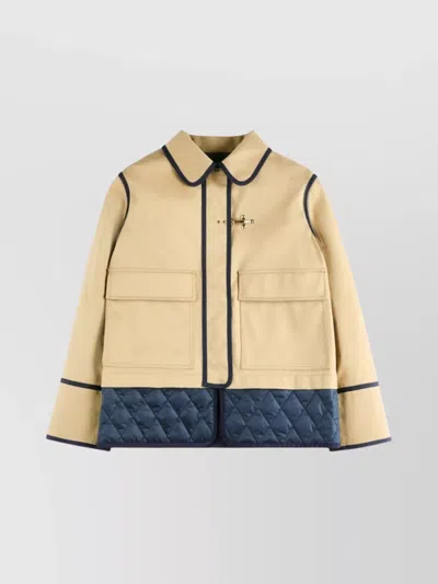 FAY STRETCH GABARDINE CABAN JACKET