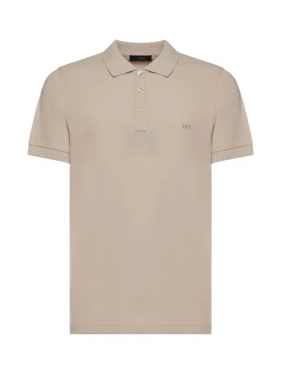 Fay Logo-embroidered Polo Shirt In Multi