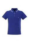 Fay Embroidered-logo Polo Shirt In Bluette