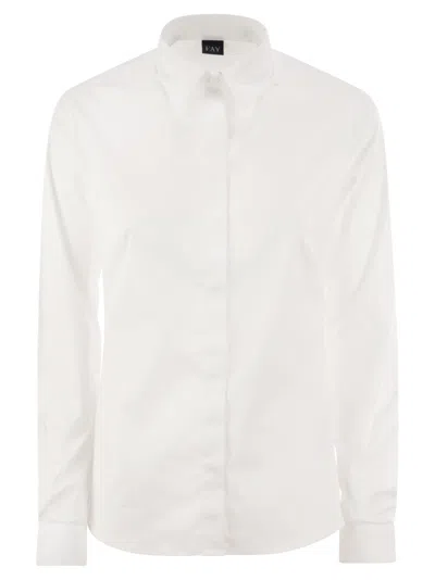 FAY STRETCH POPLIN SHIRT