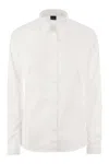 Fay Long-sleeve Cotton Shirt In White