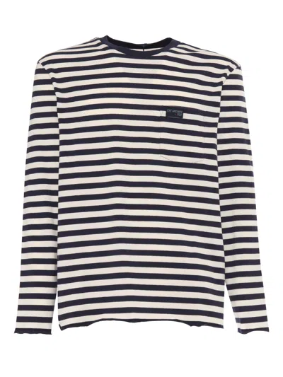 Fay Striped Archive T-shirt In Multicolor