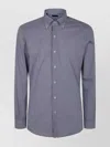 Fay Striped Button-down Collar Long Sleeves Shirt In Blue