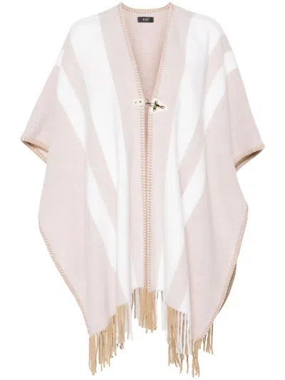 Fay Gestreiftes Cape In Multi