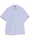 Fay Stripe Shirt In Blue