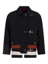 Fay Striped Jacket In Black