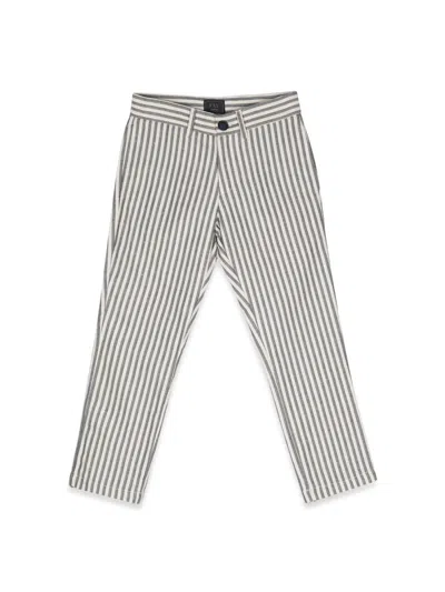 Fay Mini Striped Trousers For Boys In Multi