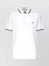 Fay Striped Pique Polo Ribbed Collar