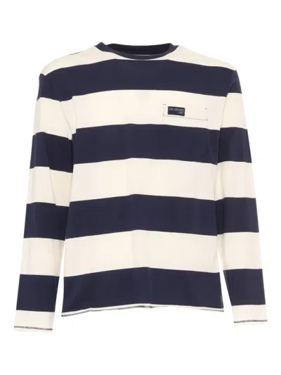 FAY STRIPED POCKET T-SHIRT