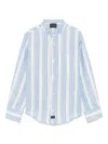 Fay Striped Shirt In Blue