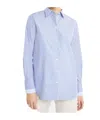 Fay Striped Cotton Shirt In Blue