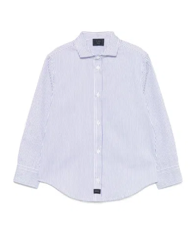 Fay Kids' Striped Shirt In White