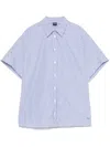 Fay Stripe Shirt In Blue