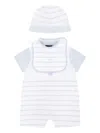 Fay Striped Short-sleeve Rompers Set