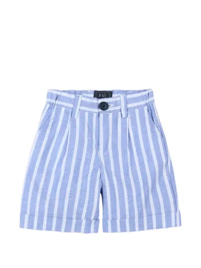 Fay Babies' Striped Shorts In Blue