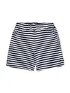 Fay Striped Terry-cloth Shorts In Blue