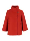 Fay Structured Short Cape In Red