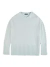 Fay Knitted Long-sleeve Sweater In Blue
