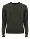 Fay Pullover Sweater In Cotton In Gray