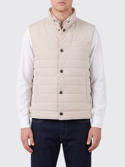 Fay Suit Vest  Men Color Beige In Neutral