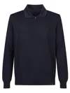 Fay Polo Neck Sweater In Blue