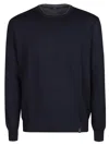 Fay Jumper In Shaved Wool Knit In Blue
