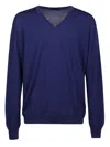 Fay V-neck Jumper In Blue