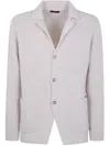 Fay Wool Cardigan With Patch Pockets In Pink