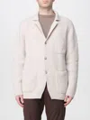 Fay Wool Cardigan With Patch Pockets In White