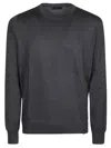Fay Jumper In Grey Merinos Wool Knit In Grey