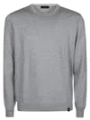 Fay Crew Neck Sweater In Grey