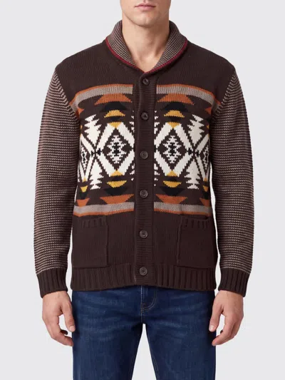 Fay Sweater Men Color Brown In Multi