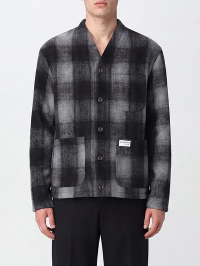 Fay Gray Dual Gear Reversible Checkered Wool Cardigan