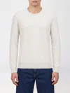 Fay Basic Cotton And Silk Pullover In Neutral