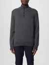 Fay High Collar Dark Gray Pullover In Gray