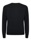 Fay Black Virgin Wool Sweater In Nero
