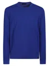 Fay Wool Crew-neck Pullover In Blue