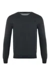 Fay Crew-neck Pullover In Verde Scuro