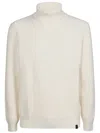 Fay Turtle Neck Sweater In White