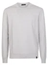 Fay Men Crew Neck Sweater In White