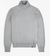 Fay Turtleneck In Grey Shaved Wool Knit