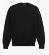 Fay Navy Blue Silk-cotton Blend Jumper