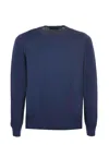 Fay Crew Neck Sweater In Blue