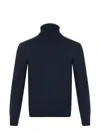 Fay Wool Turtleneck In Blue