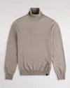 Fay Regular-fit. Fin. 12 Maglia Collo Alto In Lana Rasata. Sweater In Nude